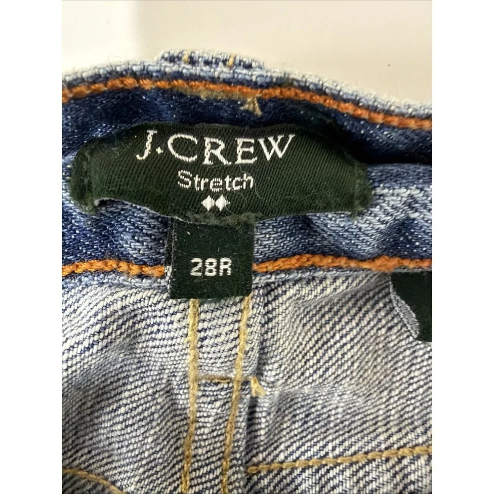 J. Crew Matchstick Skinny Jeans Womens 28 Low Rise Medium Wash Blue 32 Inseam